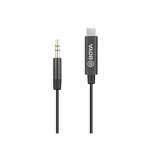 BOYA BY-K2 3.5mm TRS (Male) to Type-C (Male) Audio Adapter
